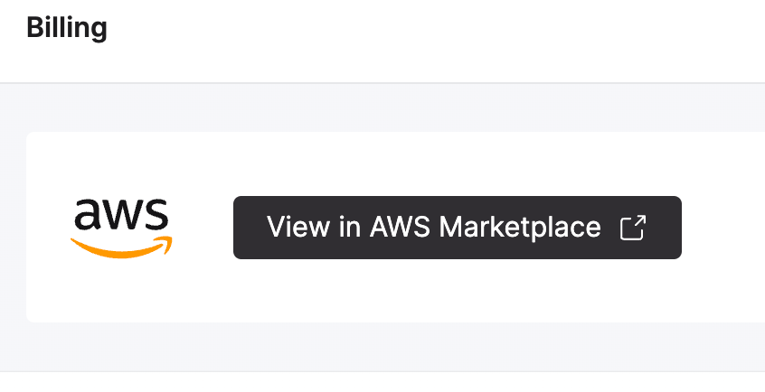 ClickHouse Cloud view AWS Marketplace billing - Zoomed